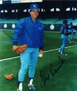 AUTOGRAPHED FLOYD BANNISTER photo KC Royals