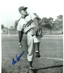 AUTOGRAPHED DON NEWCOMBE Brooklyn Dodgers photo