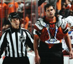 Autographed TOM SESTITO 8X10 photo - Philadelphia Flyers