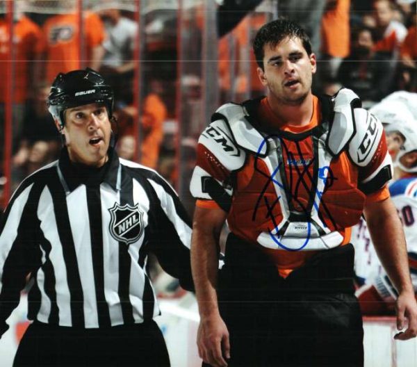 Autographed TOM SESTITO 8X10 photo - Philadelphia Flyers