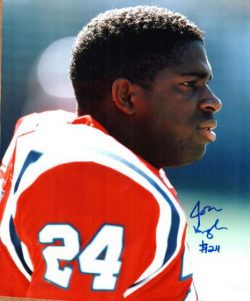 AUTOGRAPHED JON VAUGHN New England Patriots photo