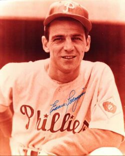 AUTOGRAPHED EDDIE PELLAGRINI photo Philadelphia Phillies