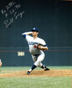 AUTOGRAPHED BILL SINGER 8x10 Los Angeles Dodgers photo