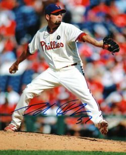 AUTOGRAPHED DAVID HERNDON 8X10 Philadelphia Phillies Photo