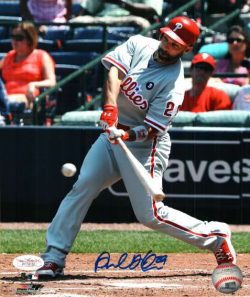 AUTOGRAPHED RAUL IBANEZ 8X10  Philadelphia Phillies photo