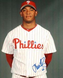 AUTOGRAPHED JC RAMIREZ photo  Philadelphia Phillies