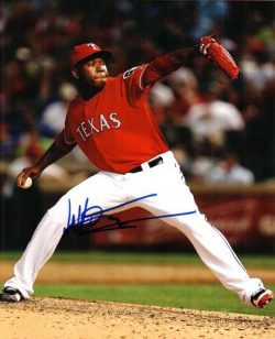 AUTOGRAPHED NEFTALI FELIZ 8X10 Texas Rangers Photo