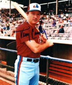 AUTOGRAPHED TERRY CROWLEY Montreal Expos Photo