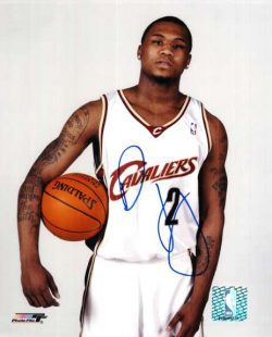 Autographed DEJUAN WAGNER Cleveland Cavaliers photo