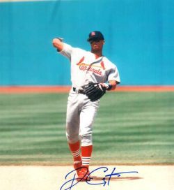 AUTOGRAPHED ROYCE CLAYTON St. Louis Cardinals photo
