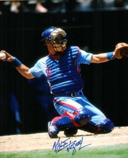 AUTOGRAPHED MIKE FITZGERALD Montreal Expos Photo