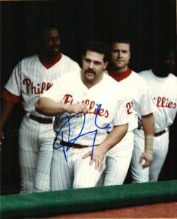 AUTOGRAPHED PETE INCAVIGLIA 8X10 photo  Philadelphia Phillies