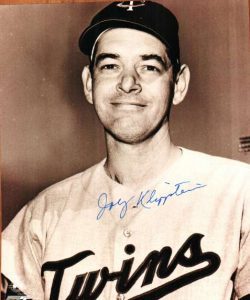 AUTOGRAPHED JOHNNY KLIPPSTEIN 8X10 Minnesota Twins photo