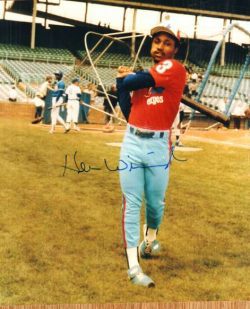 AUTOGRAPHED HERM WINNINGHAM Montreal Expos Photo