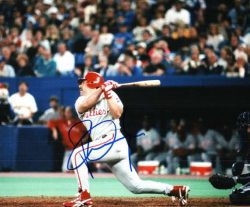 AUTOGRAPHED PETE INCAVIGLIA 8X10 photo  Philadelphia Phillies