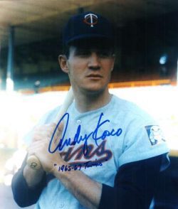AUTOGRAPHED ANDY KOSCO -  Minnesota Twins photo