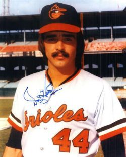 AUTOGRAPHED DON HOOD photo  Baltimore Orioles