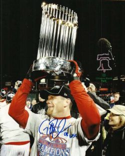 AUTOGRAPHED GEOFF JENKINS 8X10 photo  Philadelphia Phillies