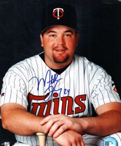 AUTOGRAPHED MATT LECROY 8x10 Minnesota Twins photo