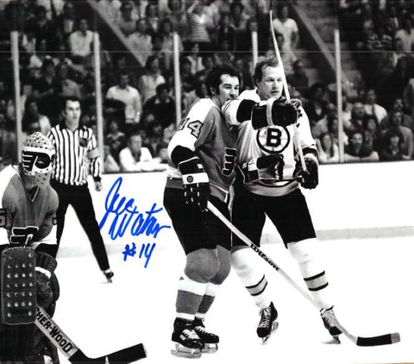 Autographed JOE WATSON 8X10 photo - Philadelphia Flyers