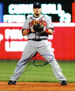 AUTOGRAPHED ERIC HINSKE Atlanta Braves photo