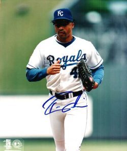 AUTOGRAPHED TOM GOODWIN photo KC Royals