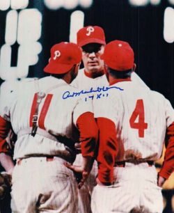 AUTOGRAPHED ART MAHAFFEY 8X10 Philadelphia Phillies Photo