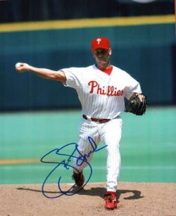 AUTOGRAPHED STEVE SCHRENK 8X10 Philadelphia Phillies Photo