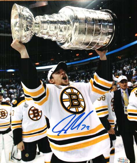 AUTOGRAPHED JOHN BUCYK 8x10 Boston Bruins Photo - Main Line Autographs