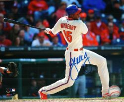 AUTOGRAPHED JOHN MAYBERRY JR photo  Philadelphia Phillies