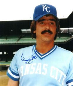 AUTOGRAPHED DON HOOD photo KC Royals