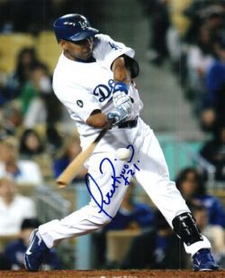 AUTOGRAPHED JUAN RIVERA Los Angeles Dodgers photo