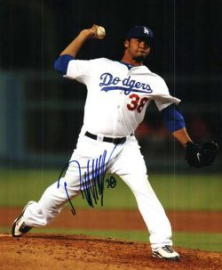 AUTOGRAPHED RAMON TRONCOSO Los Angeles Dodgers photo
