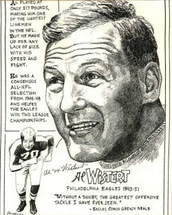 Autographed AL WISTERT 8X10  Photo - Philadelphia Eagles