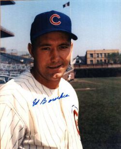 AUTOGRAPHED ED BOUCHEE 8x10 Chicago Cubs Photo