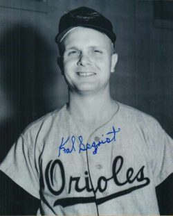 AUTOGRAPHED KAL SEGRIST 8x10 Baltimore Orioles photo