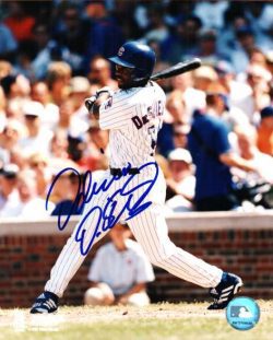 AUTOGRAPHED DELINO DESHIELDS 8x10 Chicago Cubs Photo
