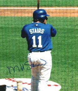 AUTOGRAPHED MATT STAIRS photo KC Royals