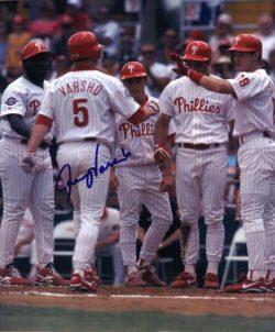 AUTOGRAPHED GARY VARSHO photo  Philadelphia Phillies