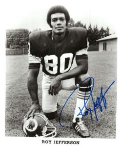 Autographed ROY JEFFERSON photo Washington Redskins