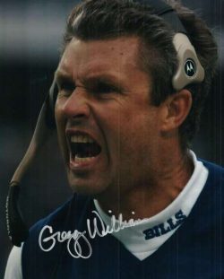 Autographed  GREGG WILLIAMS 8X10-   Buffalo Bills Photo