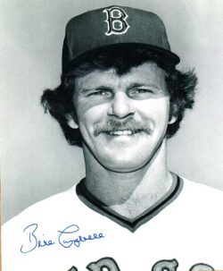 AUTOGRAPHED BILL CAMPBELL 8X10  Boston Red Sox photo