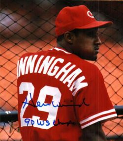 AUTOGRAPHED HERM WINNINGHAM 8x10 Cincinnati Reds Photo