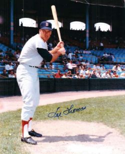 AUTOGRAPHED LEE THOMAS 8X10  Boston Red Sox photo