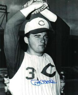 AUTOGRAPHED JIM OTOOLE photo  Cincinnati Reds