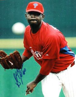 AUTOGRAPHED SHANE YOUMAN 8x10 Philadelphia Phillies Photo