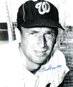 AUTOGRAPHED ED ROEBUCK photo  Washington Senators