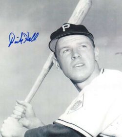 Autographed DICK HALL Photo - Pittsburgh Pirates