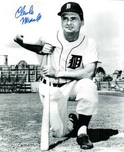 AUTOGRAPHED CHARLIE MAXWELL 8X10 Detroit Tigers Photo