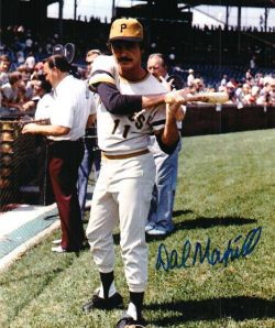 Autographed DAL MAXVILL Photo - Pittsburgh Pirates